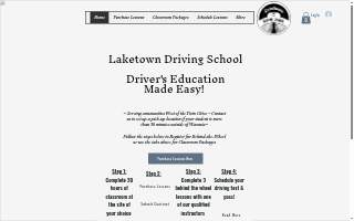 Laketown Driving School website