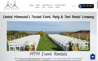 MTM Event Rentals website