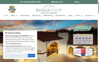 Ridgeview Balance Center website