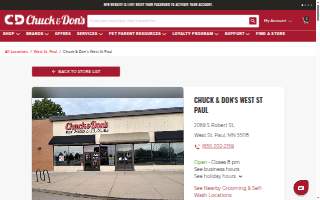 Chuck & Don's Pet Food & Supplies of West St. Paul website