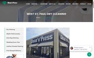 Clean'n'Press Dry Cleaning, Laundry & Linen of West St. Paul website