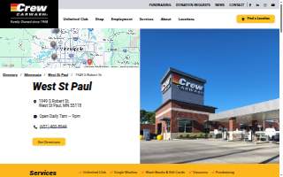 Crew Carwash of West St. Paul website