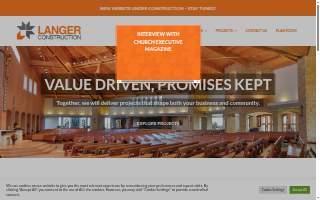Langer Construction website