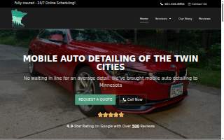 Northwoods Mobile Detailing website
