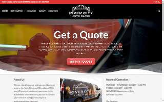 River City Auto Glass of West St. Paul website