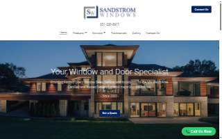 Sandstrom Windows of West St. Paul website
