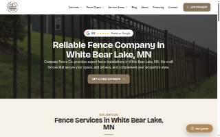Compass Fence Co. of White Bear Lake website