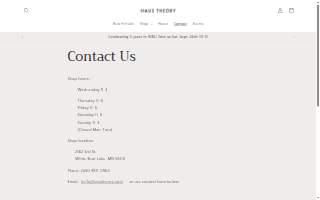 Haus Theory website