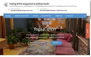 Healing Within Acupuncture & Wellness Studio website