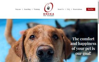 Oneka Pet Resort of White Bear Lake website