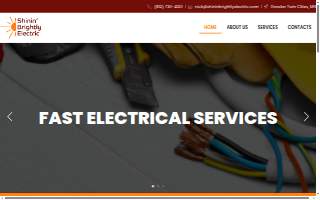 Shinin' Brightly Electric LLC of Hugo website