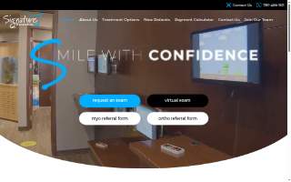 Signature Orthodontics website