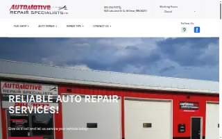Automotive Repair Specialists website