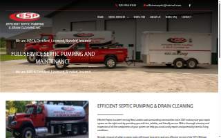Efficient Septic Pumping & Drain Cleaning website