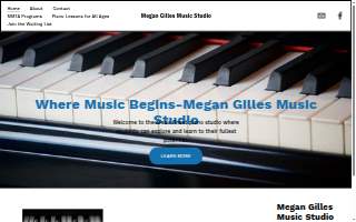 Gilles Music Studio website