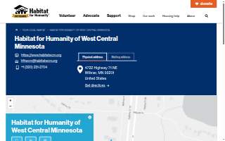 Habitat for Humanity of West Central Minnesota website