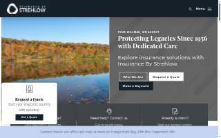 Insurance By Strehlow website