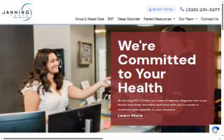 Janning ENT Center website