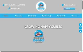 Children's Dental of Winona website