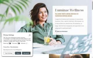 Luminae Wellness website
