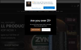 Royal Tobacco website