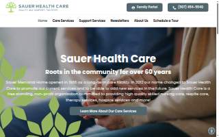 Sauer Health Care website
