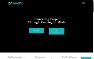 Award Staffing of Woodbury website