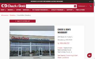 Chuck & Don's Pet Food & Supplies of Woodbury website