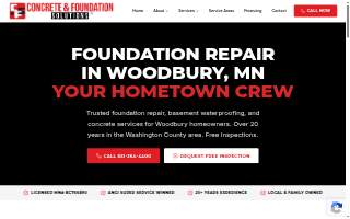 Concrete and Foundation Solutions LLC of Woodbury website