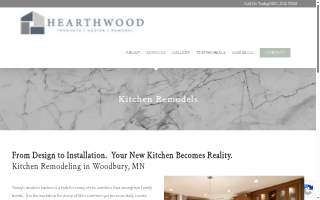 HearthWood Kitchens and Remodeling website