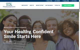 Henseler & Kocian Orthodontics website