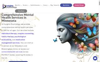 Insights Psychology, LLC website