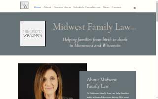 Midwest Family Law PLLC of Woodbury website