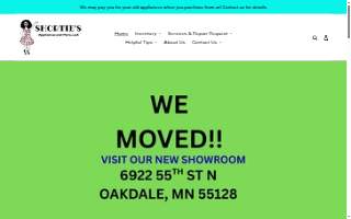 Shortie's Appliances website