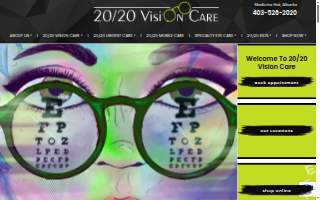 20/20 Vision Care website