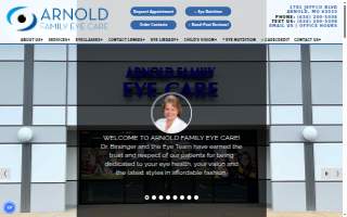 Arnold Family Eye Care website
