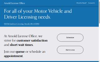 Arnold License Office website