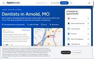 Aspen Dental - Arnold website