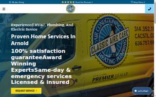 Classic Aire Care of Arnold website