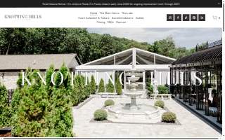 Knotting Hills Event Venue & Resort website