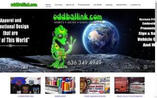 Oddball Ink website