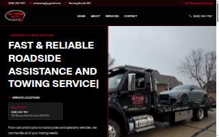 SNS Towing Recovery website