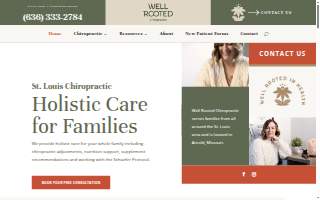 Well Rooted Chiropractic website