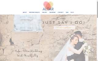 Altar'd Events website