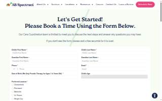Autism and Behavioral Spectrum - ABA Therapy in Chesterfield website