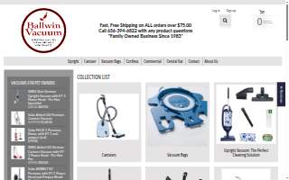 Ballwin Vacuum Center website