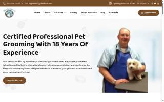 Bark's & Meow's Pet Grooming Salon website