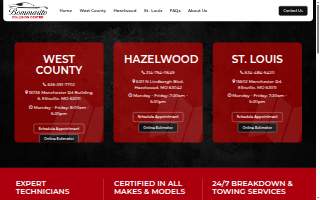 Bommarito Collision Ellisville of Ballwin website