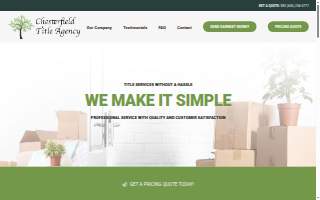 Chesterfield Title Agency website