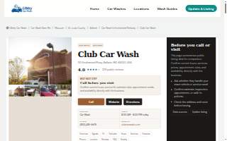 Club Car Wash of Ballwin website